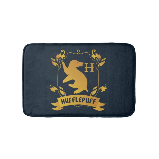 Verziertes HUFFLEPUFF™-Wappen Badematte (Vorderseite)