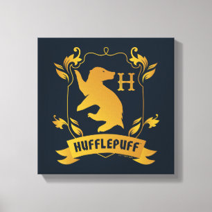 Verziertes HUFFLEPUFF™-Wappen Leinwanddruck