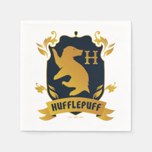 Verziertes HUFFLEPUFF™-Wappen Serviette