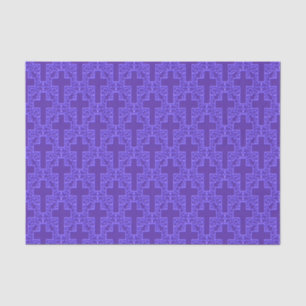 Verziertes Lila-GEWEBE-ABSCHREIBPAPIER Cross 09 Seidenpapier