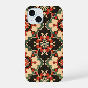 Verziertes Medallion-Muster iPhone 15 Hülle