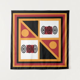 Verziertes Muster der afrikanischen Stämme Wandteppich