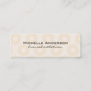 Verziertes Muster Mini Visitenkarte