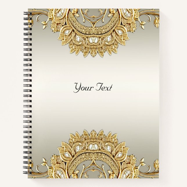 Verziertes Notebook Notizbuch (Vorderseite)