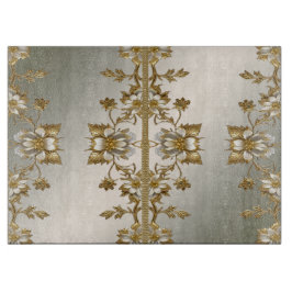 Verziertes Schneidboard aus weißem Flor Schneidebrett