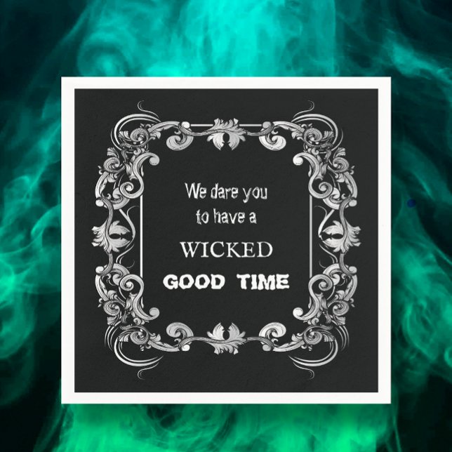 Verziertes Schwarzes Halloween Serviette (Von Creator hochgeladen)