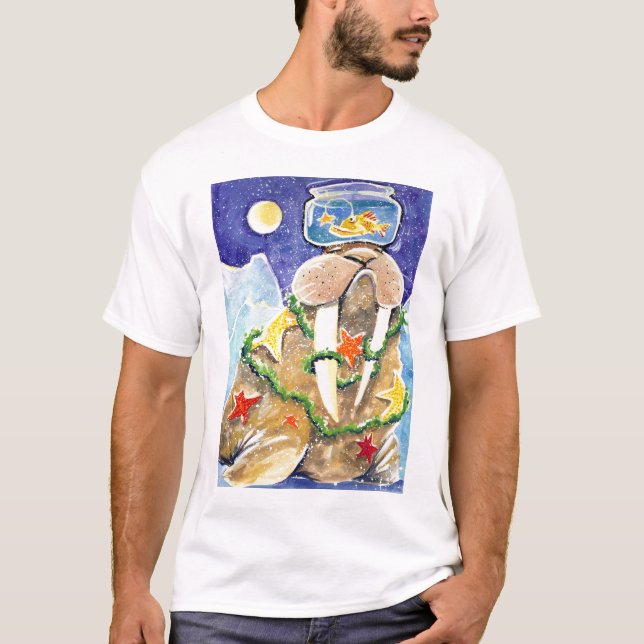 Verziertes Walroß T-Shirt (Vorderseite)