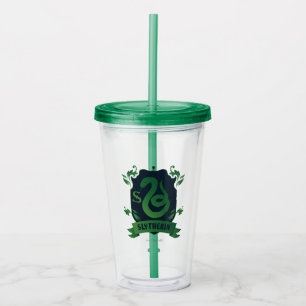 Verziertes Wappen des Hauses SLYTHERIN™ Acryltrinkbecher
