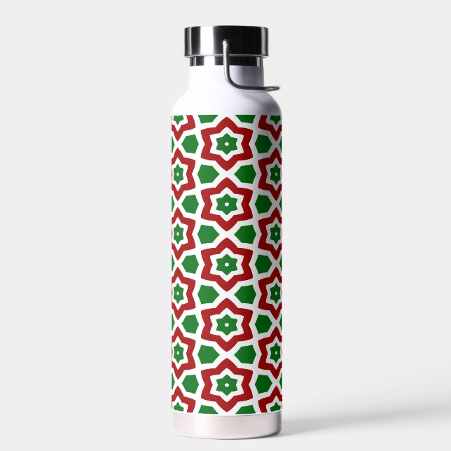 Verziertes Weihnachtsmuster Trinkflasche (Links)