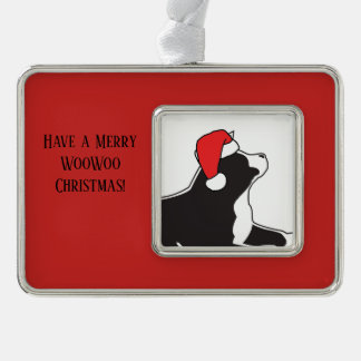 Verzierung Akitas WooWoo Rahmen-Ornament Silber