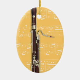Verzierung - Bassoon 2 - wählen Sie Ihre Farbe aus Keramik Ornament