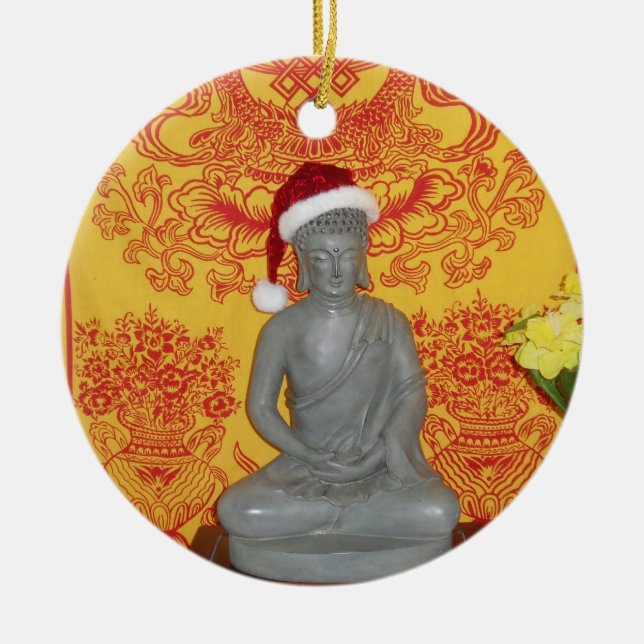 Verzierung Buddhas Sankt Keramik Ornament (Vorne)