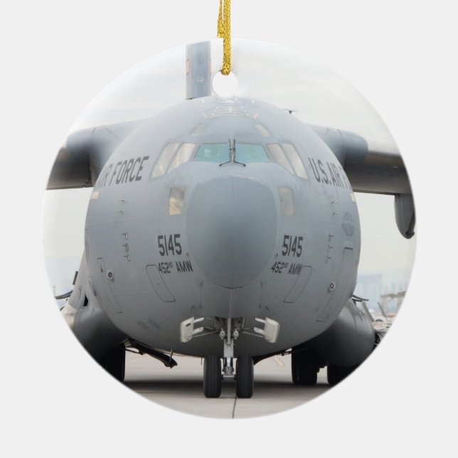 Verzierung C-17 Globemaster Keramik Ornament (Hinten)