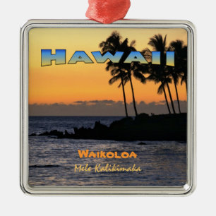 Verzierung: Dämmerung bei Waikoloa (erstklassiges Silbernes Ornament