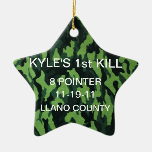 Verzierung "der ERSTEN ROTWILD" Keramikornament (Vorne)