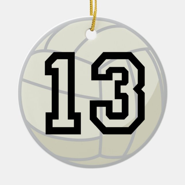 Verzierung der Volleyball-Spieler-einheitliche Keramik Ornament (Vorne)