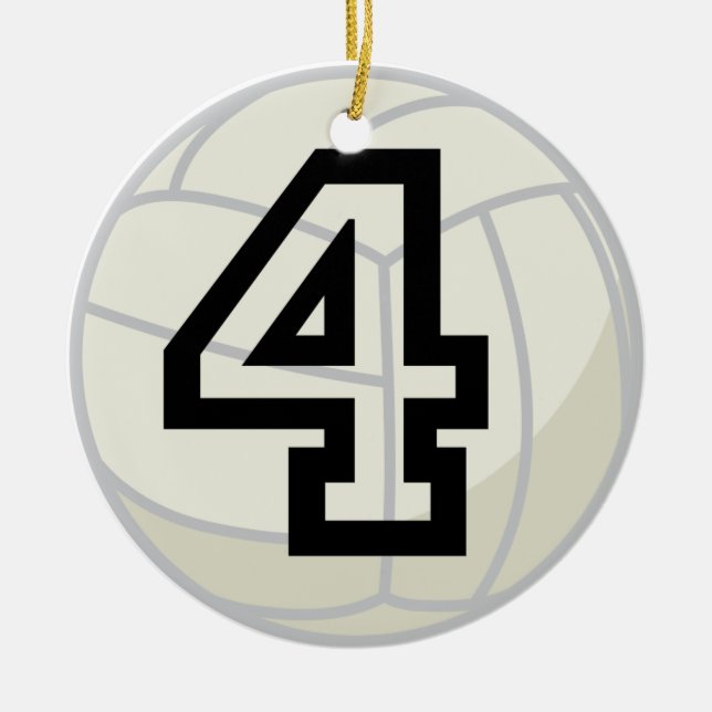 Verzierung der Volleyball-Spieler-einheitliche Keramik Ornament (Vorne)