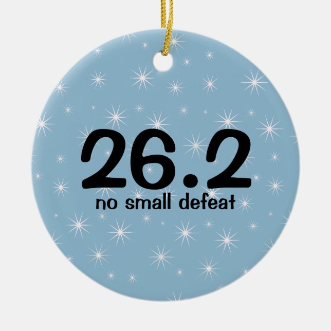 Verzierung des Marathon-Läufer-26,2 Keramikornament (Vorne)
