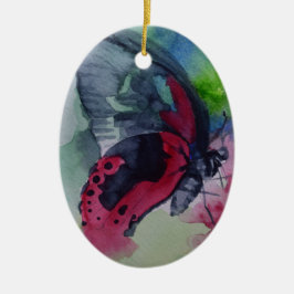 Verzierung des Schmetterlinges 25 Keramik Ornament