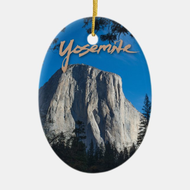 Verzierung EL Capitan Yosemite Keramikornament (Vorne)