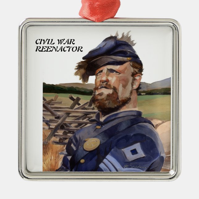 VERZIERUNG, für REENACTOR Silbernes Ornament (Vorne)