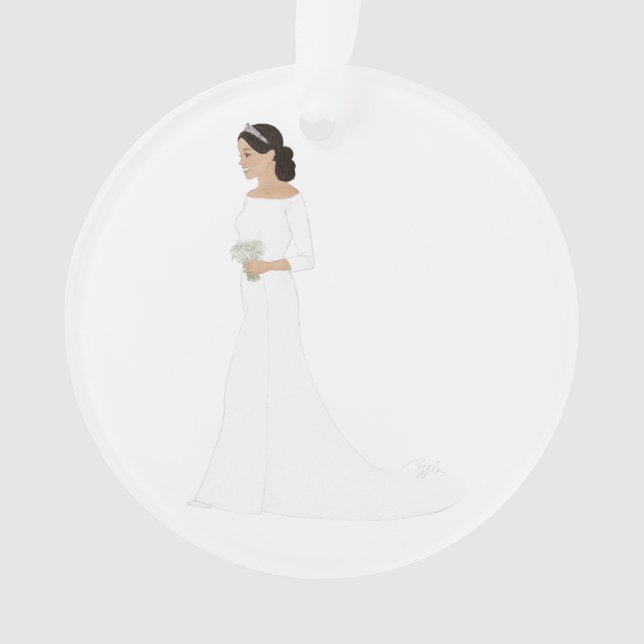 Verzierung Herzogin-Meghan Markle Royal Wedding Ornament (Vorderseite)