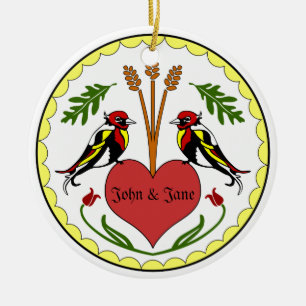 Verzierung - lang, glückliche Verhältnis-Hexe Keramik Ornament