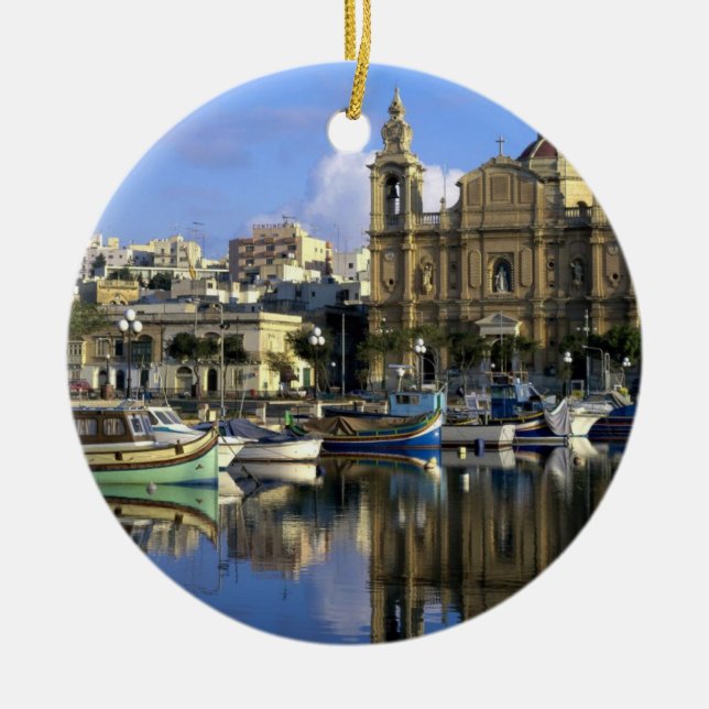 Verzierung LONDONS Großbritannien Keramik Ornament (Vorne)