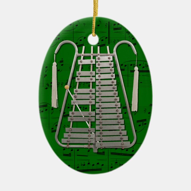 Verzierung - marschierender Glockenspiel - wählen Keramikornament (Vorne)