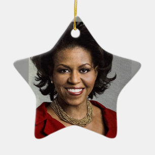 Verzierung MICHELLE OBAMA Keramik Ornament