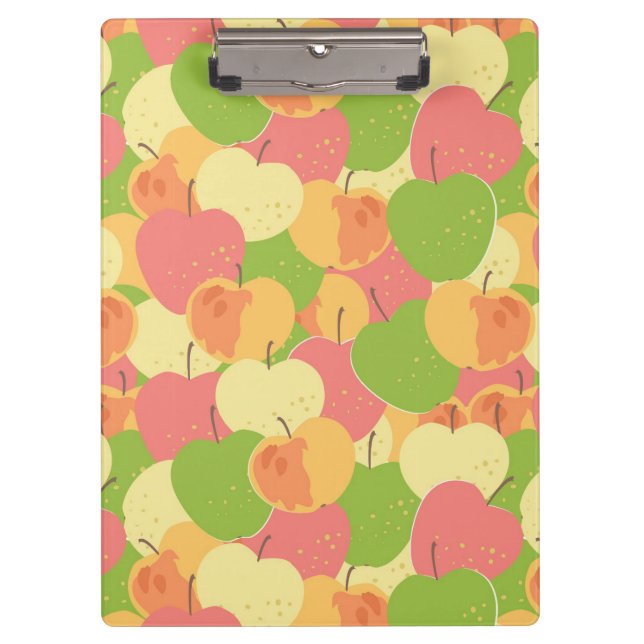 Verzierung mit Äpfeln Klemmbrett (Vorderseite)