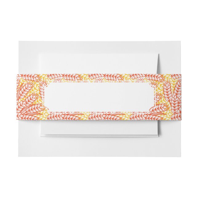 Verzierung mit den Weizenohren Einladungsbanderole (Vorderseite Beispiel)