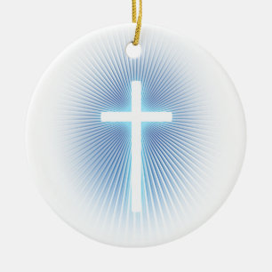 Verzierung mit Kreuz Keramikornament