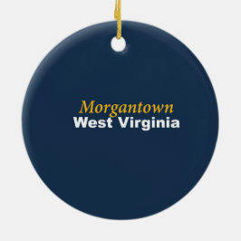 Verzierung Morgantowns, West Virginia Keramik Ornament