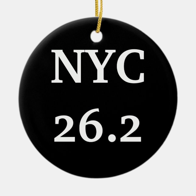 Verzierung NYC26.2 Keramik Ornament (Vorne)