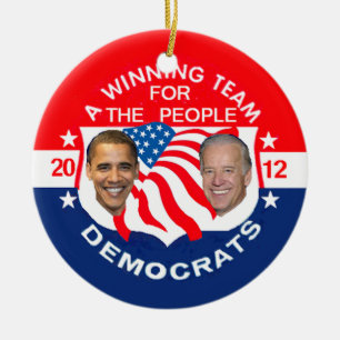 Verzierung Obama 2012 Keramik Ornament