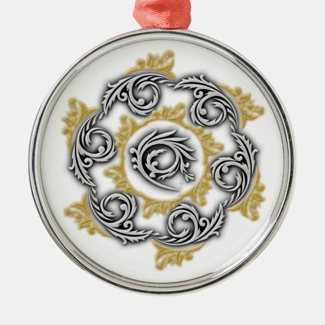 Verzierung Ornament Aus Metall (Vorne)