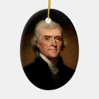 Verzierung Präsidenten-Thomas Jefferson Keramikornament