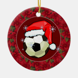 Verzierung - Sankt Soccerball Keramik Ornament