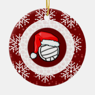 Verzierung - Sankt-Volleyball Keramik Ornament