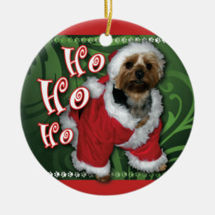 Verzierung Sankt Yorkie Keramik Ornament