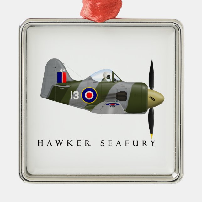 Verzierung Seafury Rennen-13 Silbernes Ornament (Vorne)