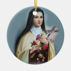 Verzierung St. Therese Weihnachts Keramikornament