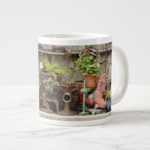 Verzierungen auf Holzzaun, Catalina Island, Jumbo-Tasse