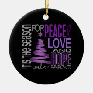 Verzierungen des Epilepsie-Weihnachten1 Keramikornament