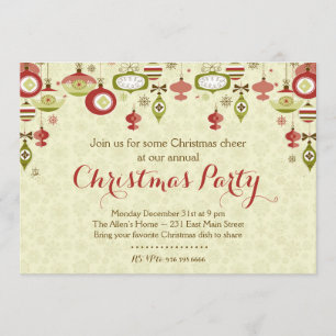 Verzierungs-Austausch Chrismas Party Einladung
