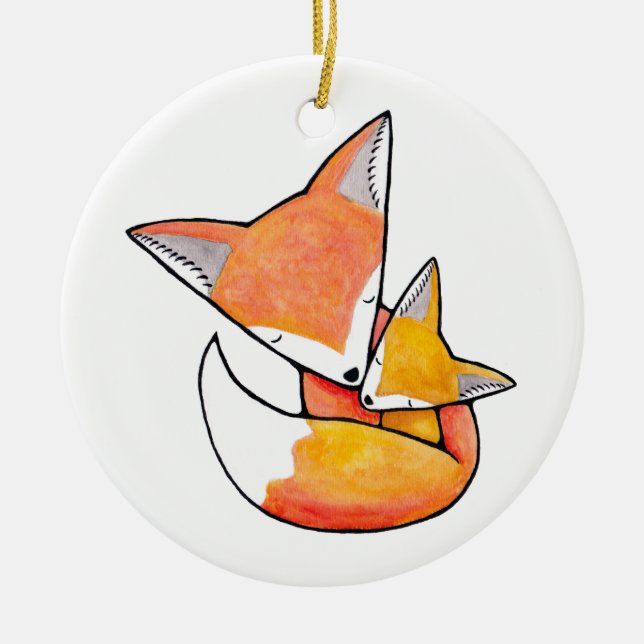 Verzierungs-kundenspezifisches Baby-Geschenk des Keramikornament (Vorne)