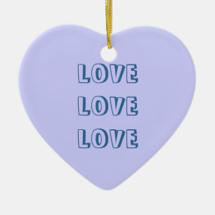 Verzierungs-Liebe Keramik Ornament