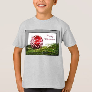 Verzierungs-und Tannen-Fraktal - frohe Weihnachten T-Shirt