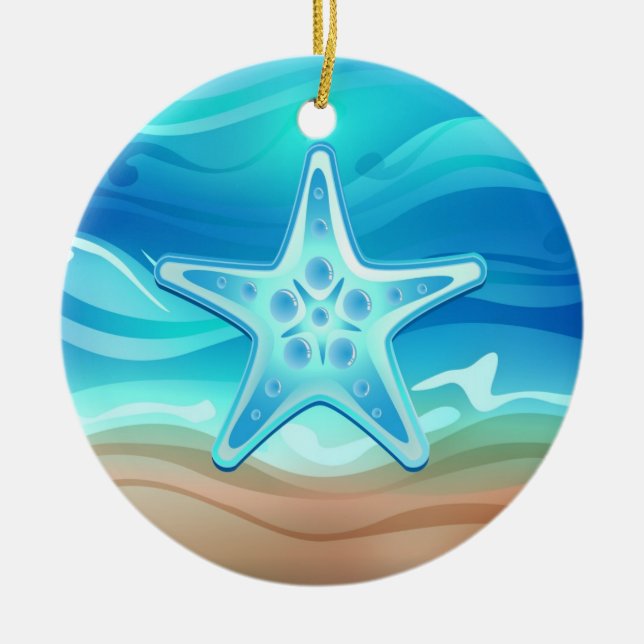VerzierungStarfish Keramikornament (Vorne)